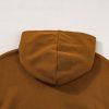 Women's Stylish Chestnut Color Block Half Zip Hoodie - Image 25