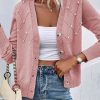 Women's Sepia Rose Pearl Beaded Button Up Cardigan - Image 4