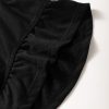 Women's Black Zipper Flutter Sleeve High Waist Jumpsuit - Chic and Casual - Image 16