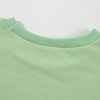 Grass Green Fleece Lined Drop Shoulder High Low Sweatshirt for Women - Image 12