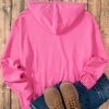 Women's Cozy Bonbon Solid Hoodie with Front Kangaroo Pocket - Image 8