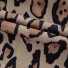 Women's Light French Beige Oversized Leopard Print Balloon Sleeve Casual Shirt - Image 11