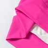 Women's Rose Red Colorblock Striped Drop Shoulder Long Sleeve Top - Image 12