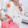 Women's White Knitted Floral Pattern Button Up Cardigan for Cozy Winter Style - Image 10