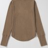 Women's Chestnut Anglaise Broider Ribbed Long Sleeve Top - Image 10