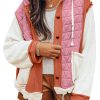 Women's Coral Quilted Textured Patchwork Hooded Jacket - Image 2