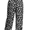 Women's Plus Size Leopard Print Wide Leg Pants with Pockets - Image 20