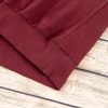 Women's Burgundy Plain Drop Shoulder Crewneck Pullover Sweatshirt - Cozy Casual Style - Image 10