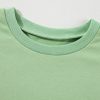 Grass Green Fleece Lined Drop Shoulder High Low Sweatshirt for Women - Image 11