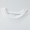 Women's Elegant White Lace Floral Patchwork Ribbed Knit Half Sleeve T-Shirt - Image 11