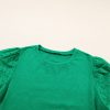 Bright Green Eyelet Embroidered Patchwork Shift Top for Women - Image 7