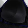 Plus Size Navy Blue Embroidered Trim Wrap Tie Knot High Waisted Bikini - Image 20