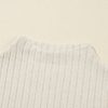 Women's Apricot Ribbed Knit Mock Neck Tank Top - Chic and Comfortable Casual Wear - Image 9