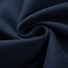 Women's Navy Blue Solid Color Active Set - Collared Sweatshirt and High Waist Pants - Image 15