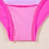 Bright Pink Backless One Piece Swimsuit with Cut-Out Twist Bowknot Detail - Image 8