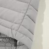 Women's Silvery Plush Collared Quilted Zipped Puffer Vest for Casual Layering - Image 13