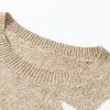 Women's Khaki Star Pattern Drop Shoulder Plus Size Sweater - Casual Winter Knit - Image 6