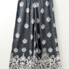 Women's Plus Size Black Geometric Ethnic Print Drawstring Wide Leg Pants - Image 6