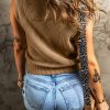 Women's Parchment V Neck Buttoned Front Sweater Vest - Versatile Layering Essential - Image 2