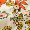 Yellow Cream Floral Print V Neck Puff Sleeve Mini Dress - Image 12