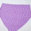 Women's Plus Size Purple Polka Dot Print Ruffled Knotted V Neck Tankini Set - Image 19