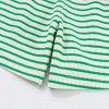 Women's Green Stripe Textured Short Sleeve Collared Buttoned Waist Tie Romper - Chic & Casual Style - Image 20