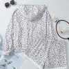 Women's White Classic Leopard Hoodie and Shorts Set - Image 5