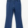 Women's Ashleigh Blue Stretchy Bootcut Jeans with Mid Waist Detail - Image 17