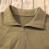 Women's Brown Quarter Zip Stand Neck Sweatshirt with Kangaroo Pocket - Image 18