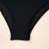 Women's Elegant Black Colorblock Edge Belted One Piece Swimsuit with Padded Support - Image 19