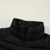 Women's Sleek Black Plush Quilted Zip Puffer Vest - Image 19