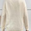 Women's Apricot Boo Knitted Pattern Long Sleeve Drop Shoulder Sweater - Image 2