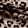 Brown Leopard Print Bubble Sleeve Square Neck Maxi Dress for Women - Image 16