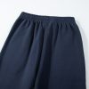 Women's Navy Blue Solid Color Active Set - Collared Sweatshirt and High Waist Pants - Image 12