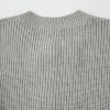 Women's Philippine Gray Ribbed Knit Bow Front Buttoned Cardigan - Elegant and Cozy - Image 15