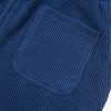 Women's Navy Blue Ribbed Knit Cropped Hoodie and Joggers Set - Image 20