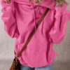 Women's Cozy Bonbon Solid Hoodie with Front Kangaroo Pocket - Image 6