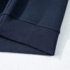 Women's Navy Blue Solid Color Active Set - Collared Sweatshirt and High Waist Pants - Image 11