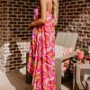 Women's Rose Floral High Low Bandeau Midi Dress - Perfect for Summer Vacations - Image 3