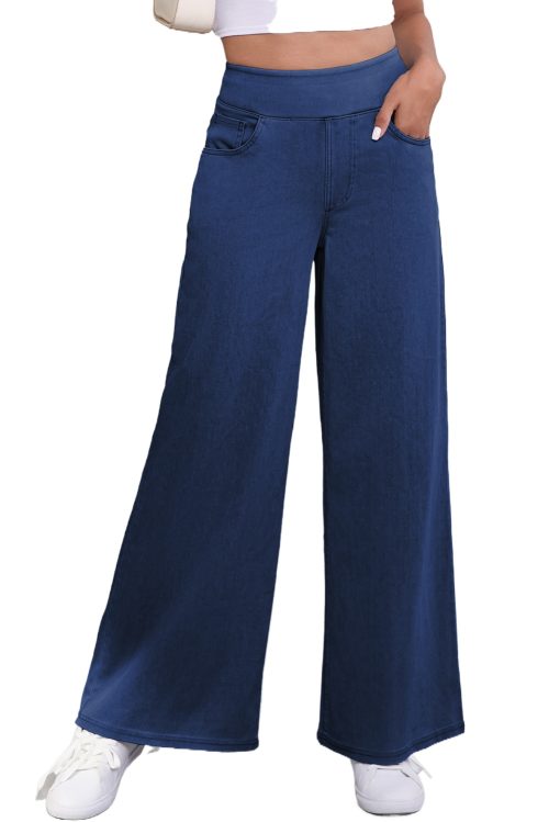 Women's Loose Fit Straight Leg Sail Blue Jeans