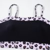 Plus Size Women's Black 2-Piece Leopard Patchwork High Waisted Swimsuit - Image 27