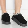 Women's Black Contrast Print Suede Plush Lined Snow Boots for Winter - Image 9