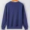 Women's Navy Blue Drop Shoulder Crewneck Pullover Sweatshirt - Cozy & Casual - Image 14