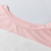 Light Pink Colorblock Striped Drop Shoulder Long Sleeve Top - Image 10