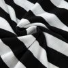 Women's Black Stripe Slim Fit High Neck Knit Sweater - Elegant and Warm - Image 10