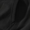 Women's Black Fleece Lined Kangaroo Pocket Hoodie - Image 19