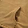 Women's Brown Fleece Lined Half Zipper Hoodie with Kangaroo Pockets - Image 19