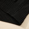 Women's Black Open Knit Drop Shoulder Sweater Cardigan for Stylish Layering - Image 8