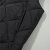 Women's Black Quilted High Neck Button Up Pocket Vest Coat for Winter - Image 8