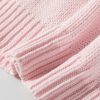 Women's Pink Floral Embroidered Oversized Sweater - Cozy Knit Design - Image 9